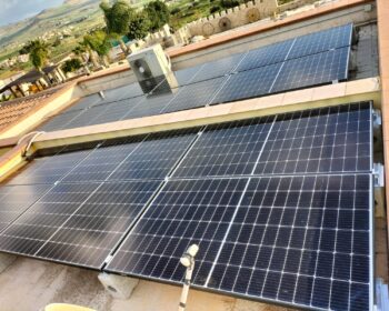 Fotovoltaico su tetto piano in Valderice