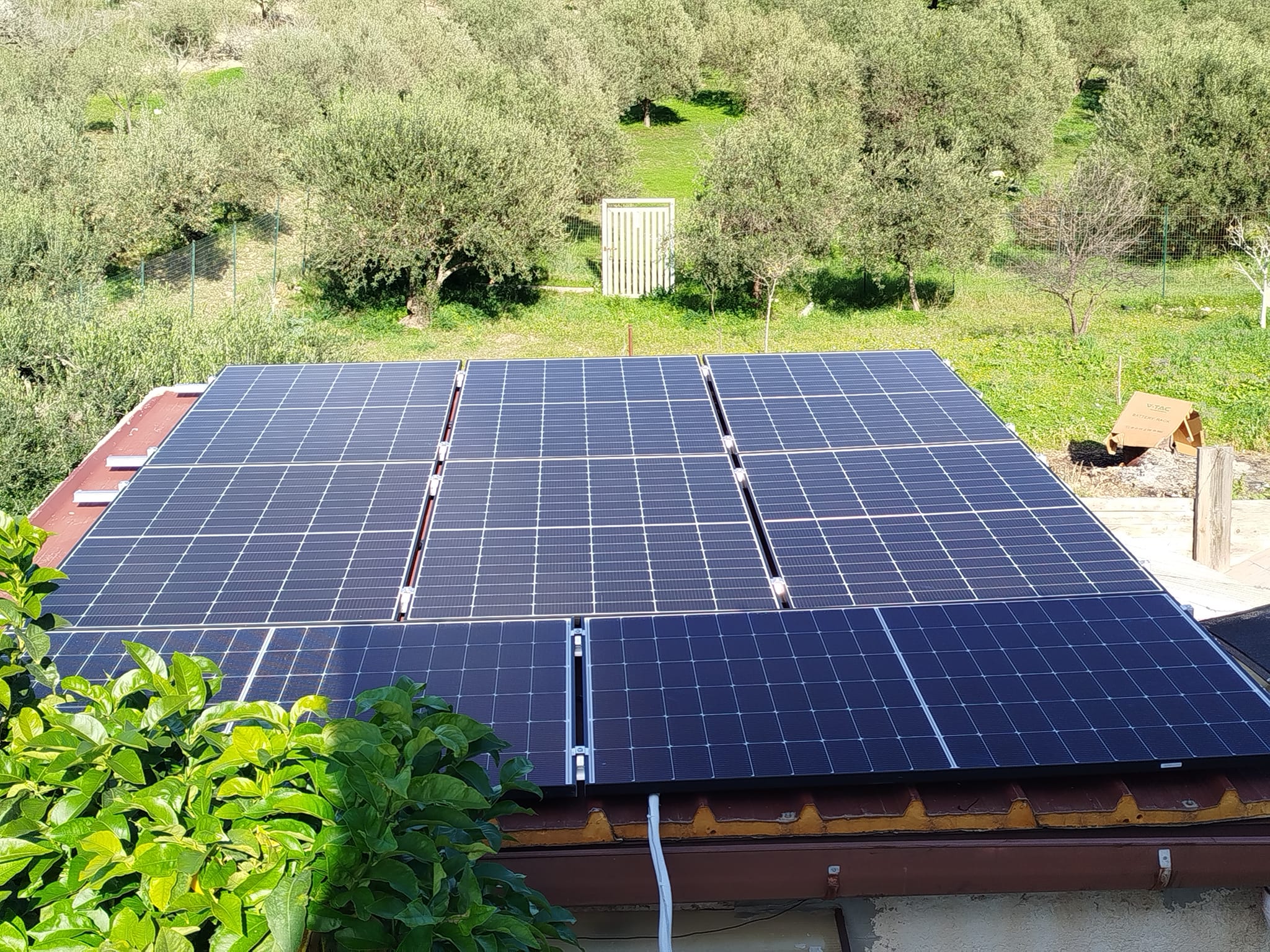 Fotovoltaico + accumulo su tetto a falda Agrigento (AG)