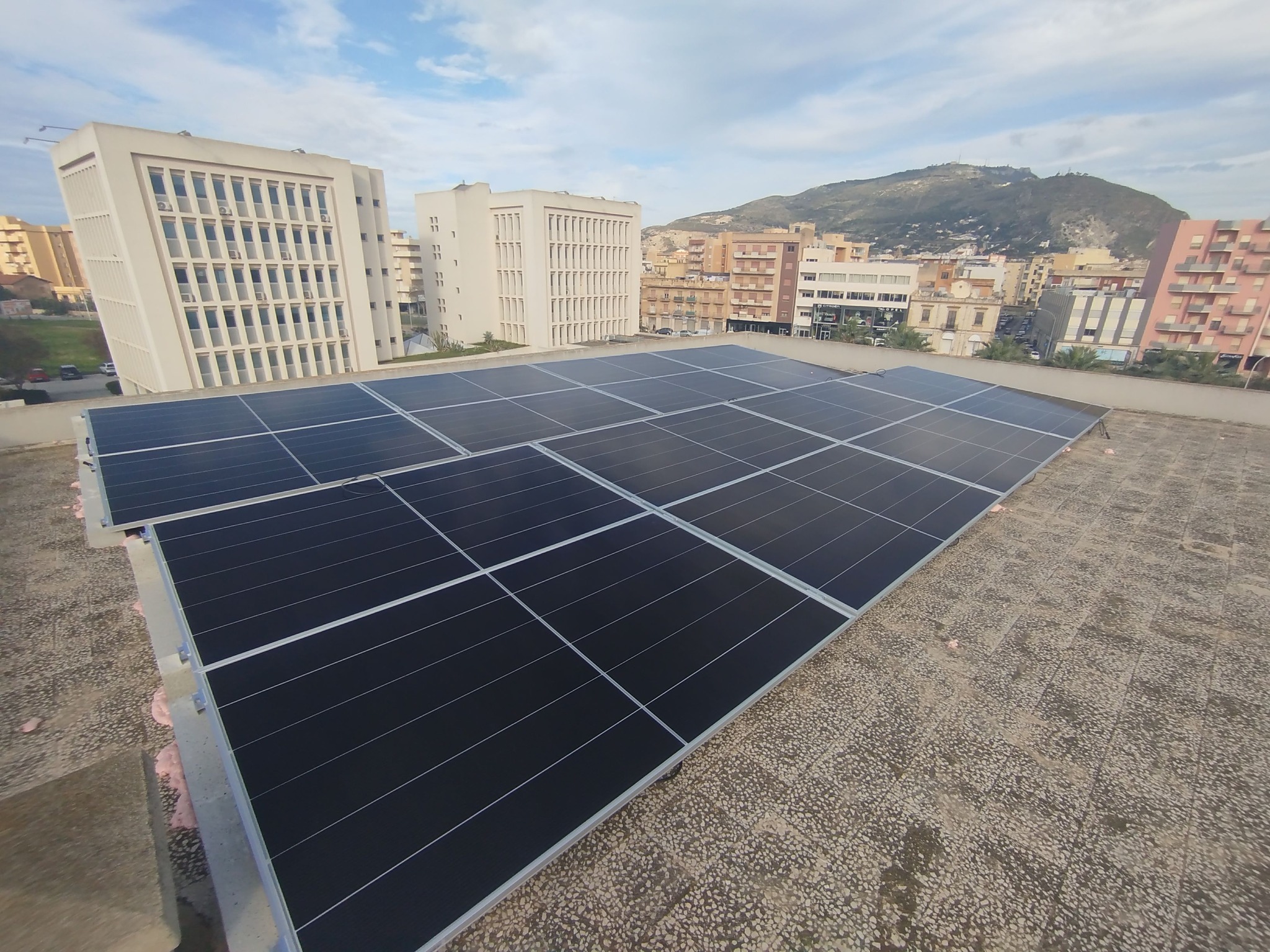 Fotovoltaico su tetto piano in condominio + accumulo in Trapani (TP)