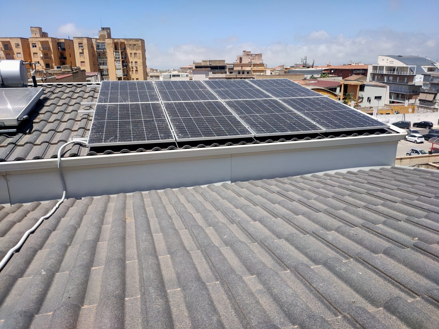 Fotovoltaico + accumulo su tetto a falda Alcamo