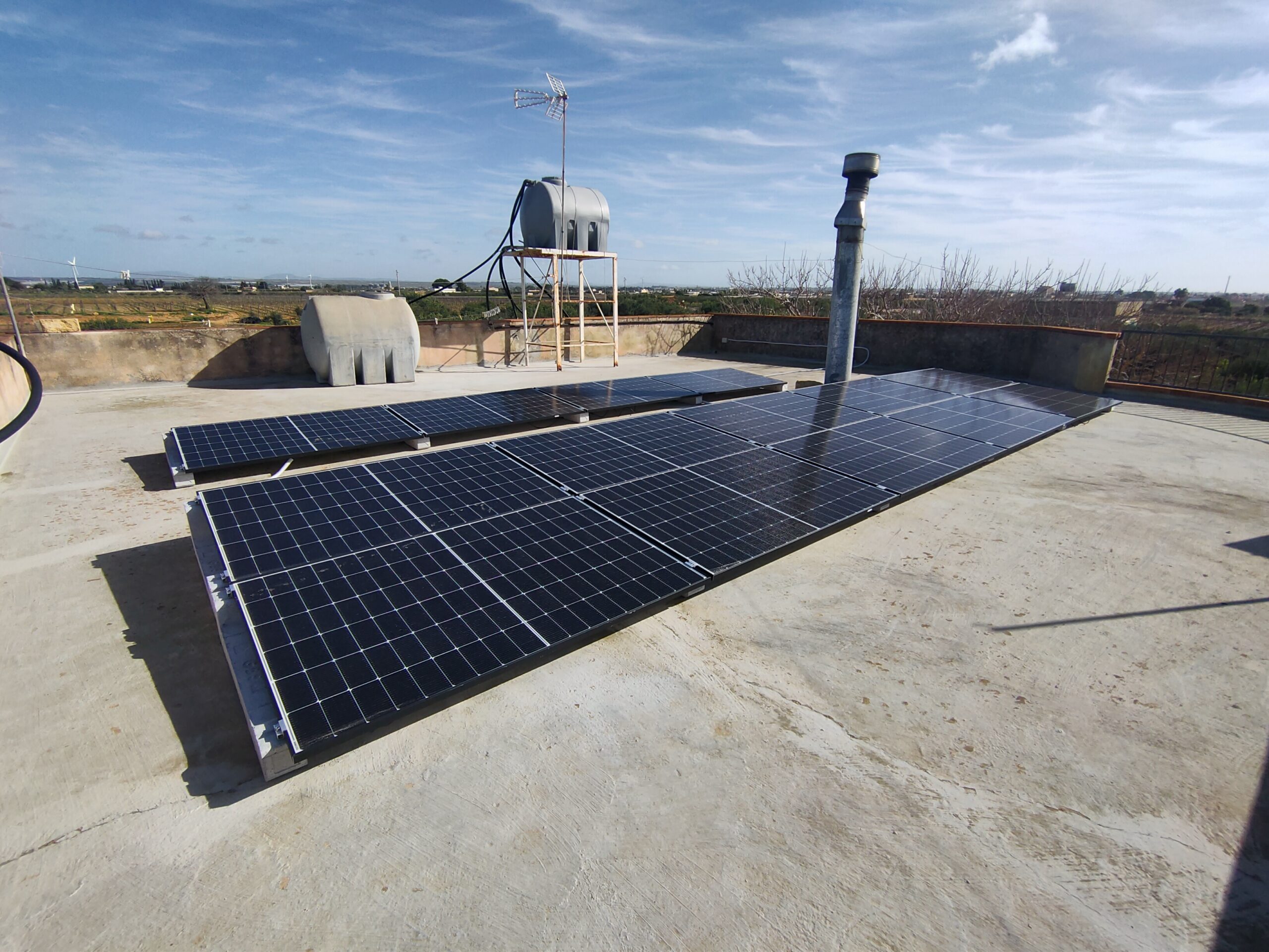 Fotovoltaico su tetto piano + accumulo in Castelvetrano (TP)