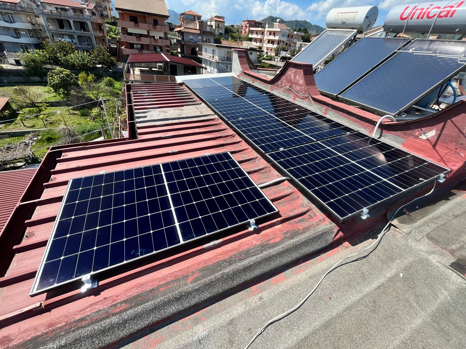 Fotovoltaico su tetto piano + accumulo in Giardini Naxos (ME)