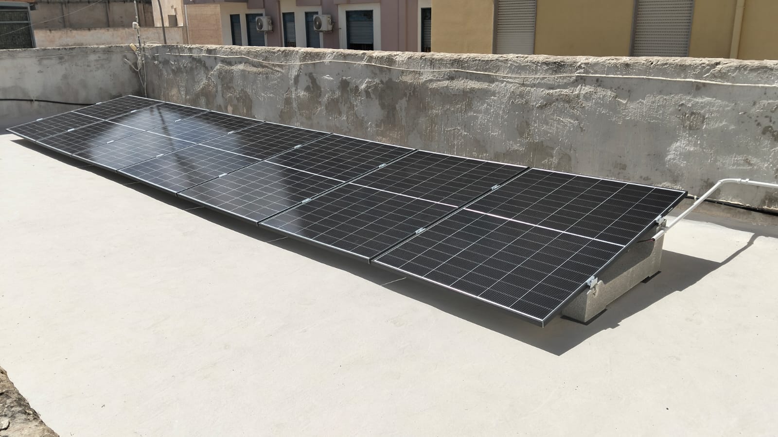 Fotovoltaico con zavorre