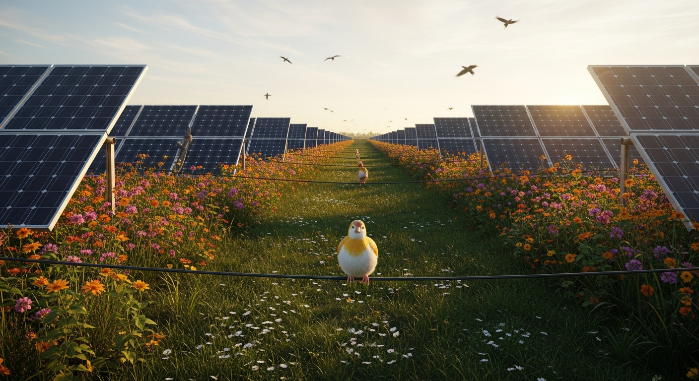 Fotovoltaico e Biodiversità: Come i Parchi Solari Diventano Oasi per gli Uccelli
